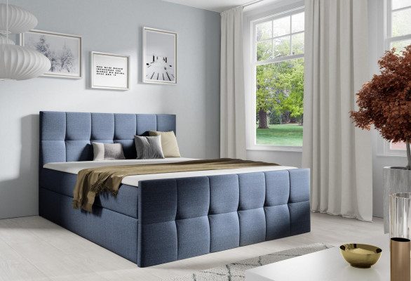Bett Bettkasten Boxspringbett Schlafzimmer Polster Design Doppel Modern