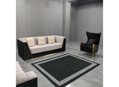 Sofagarnitur Couch Set 3+1 Sitz Möbel Gruppe Garnitur Sets Medusa 2tlg