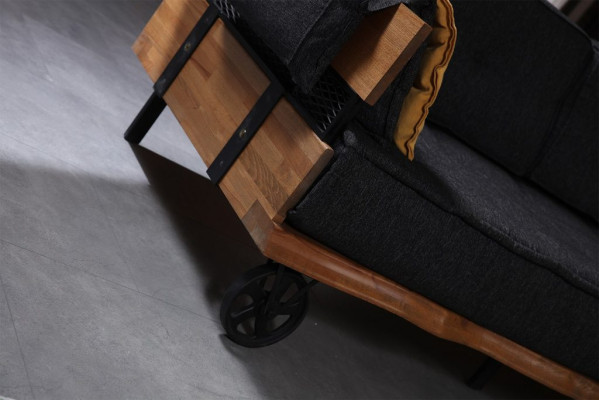 Loft Möbel Stoffsofa Eckcouch Polster Eckgarnitur Couchgarnitur Textil