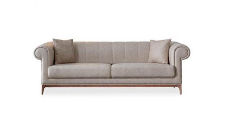 Gepolsterte Wohnzimmer Möbel Sofagarnitur Couch Set Stoffsofa 3tlg. Textil