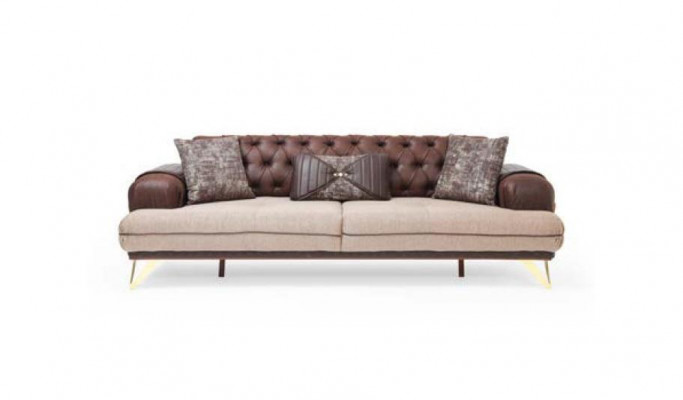 Chesterfield Sofagarnitur Set 4tlg. Polster Möbel Sofa Couch Couchgarnitur