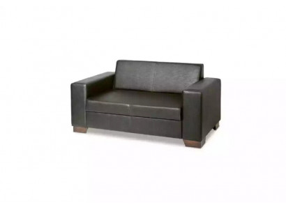 Zweisitzer Arbeitszimmermöbel Schwarz Büroeinrichtung Luxuriöse Sofa