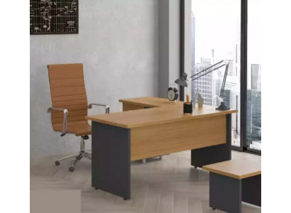 Eckschreibtisch Arbeitszimmer Design Büromöbel Holz Tisch Office