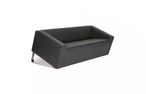 Stilvolles Sofa Büro Dreisitzer Textilcouch Wohnzimmermöbel