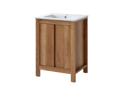 Badmöbel Set 60cm Waschbecken mit Dekorative Unterschrank Modern Waschtisch