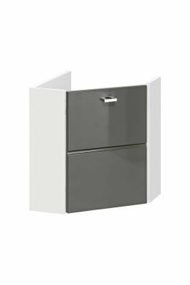 Eck Waschtisch Waschtisch mit Unterschrank 40 cm Ecke Becken Waschbecken Keramik