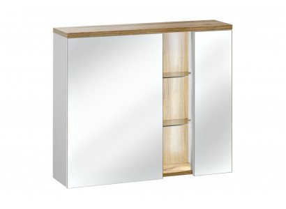 Spiegelschrank Wandschrank Badezimmerschrank mit Spiegel 80 cm LED
