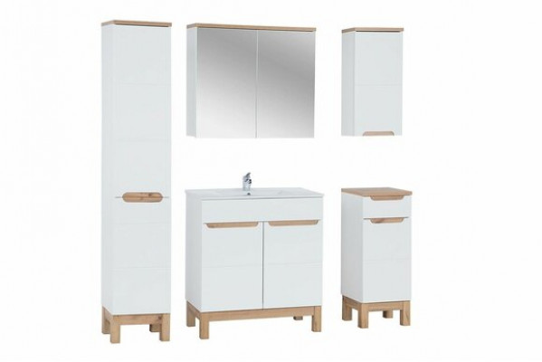 Badmöbelset Badezimmer Waschbecken Badmöbel Set 5tlg. Zimmer