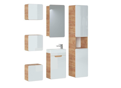 Design Badezimmer Möbel Bad 6tlg. Set Garnitur Schrank Waschbecken