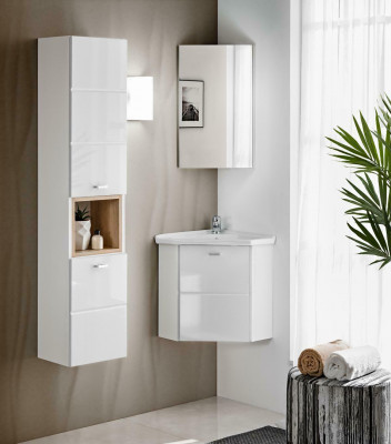 3-tlg. Waschplatz Badmöbel Badezimmer Dekor Set Waschtisch Waschbecken