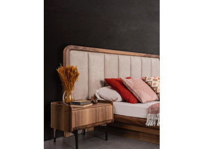 Luxuriöse Nachttische Holz Ablagetische Schlafzimmer Möbel Einrichtung