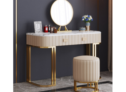 Designer Schminktisch Kosmetik Tisch Spiegel Konsolen Schlafzimmer Neu