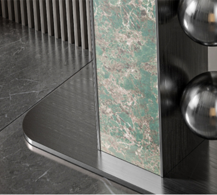 Modern Luxus Konsolentisch Designer Grau Holz Wohnzimmer Neu Möbel