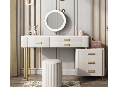 Schlafzimmer Schminktisch Frisiertisch Kosmetiktisch Spiegel Schubladen