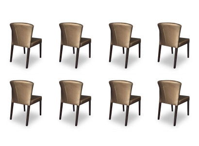 8x Stühle Stuhl Polster Design Lehn Garnitur Sessel Komplett Modernes Set Neu