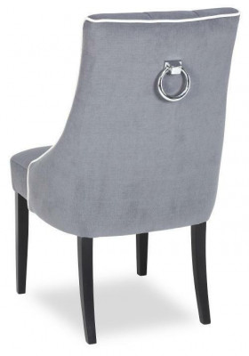 Lehn Stuhl Restaurant Industrie Designer Stühle Sitz Polster Chesterfield Neu