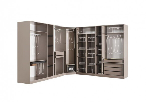 Begehbare Schränke konfigurieren Schlafzimmer Schrank Loft Möbel Eckschrank
