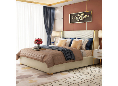 Designer Polsterbett Bett Betten Stoff Holz Luxus Ehebett 180x200cm Doppelbett