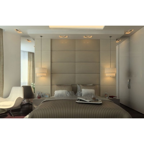 Wandverkleidung 3D Designer Wandpaneel Paneel Leder Polster Wand Gepolsterte