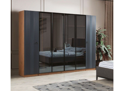 Luxus Kleiderschrank Schlafzimmer Stil Modern Holz Möbel Schrank 6türig