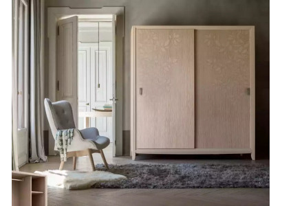 Schlafzimmer Kleiderschrank Material Holz Schrank Modern beige Schränke