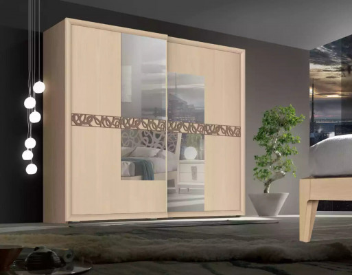 Schlafzimmer Set Bett 2x Nachttische Kleiderschrank Design Luxus neu 6tlg