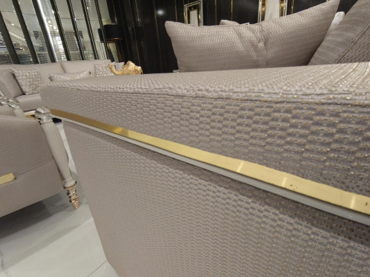 Luxus Sofagarnitur 3+3+1+1 Sitzer Sofa Sessel JV Möbel Modern Möbel Set 4tlg Neu