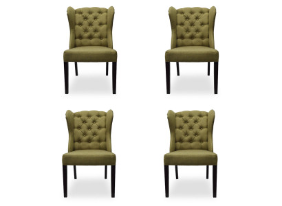 4x Design Polster Sitz Stühle Stuhl Seht Garnitur Sessel Lounge Club Set