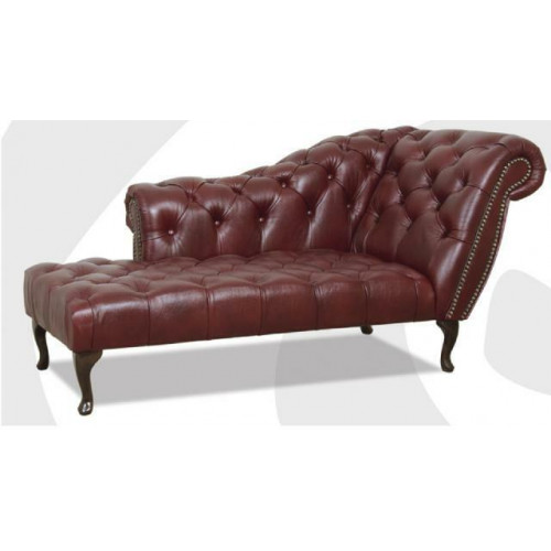 Chesterfield Liege Chaiselongues Couch Sofa Ledersofa Textil mit Kristallen NEU