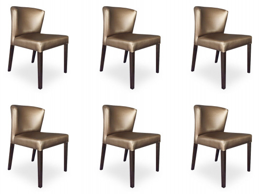 6x Stühle Stuhl Polster Design Lehn Garnitur Sessel Komplett Modernes Set
