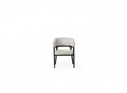 Weiß-Schwarzer Esszimmerstuhl Lehnstühle Designer Esszimmer Stühle Neu