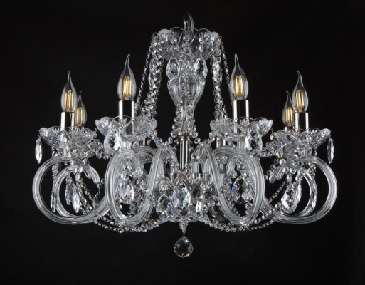 Kronleuchter Lampe Lampen Kristall Lichter Bohemia Deckel