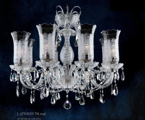 Bohemia Kristall Kronleuchter Lampe Decke Leuchte Lampen Abdeckung