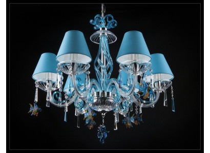 Bohemia Moderne Kronleuchter Licht Deckenleuchten Kronleuchter Kristall Blau Lampe