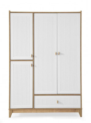 Stilvoll Kleiderschrank Weiße Holz Schrank Design Kinderzimmer Möbel