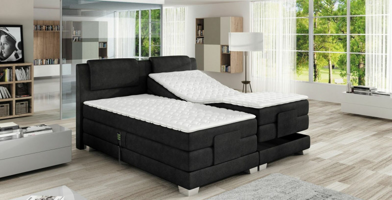 BOXSPRINGBETT DESIGN BETT TOPPER FEDERKERN DOPPELBETT POLSTERBETT ELEKTRISCH