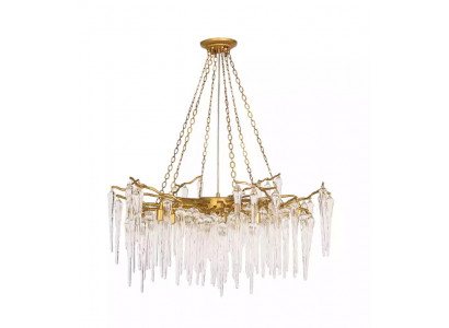 Deckenlampe Wohnzimmer Deckenleuchte Kristallleuchte Lampe Leuchte Stil gold