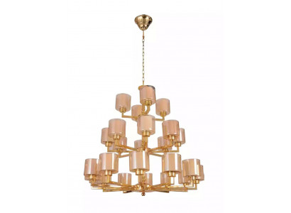 Kronleuchter Deckenleuchter Modern Gold Deckenlampe Lüster Glas XXL