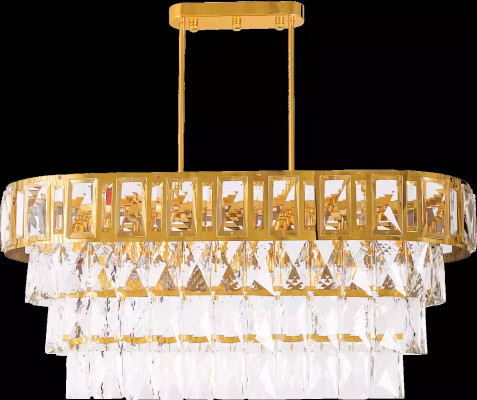 Ovaler Kronleuchter Deckenlampe Lampe Luster Kronleuchter Decke Kristalllampe