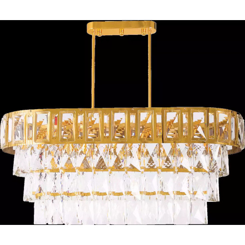 Ovaler Kronleuchter Deckenlampe Lampe Luster Kronleuchter Decke Kristalllampe