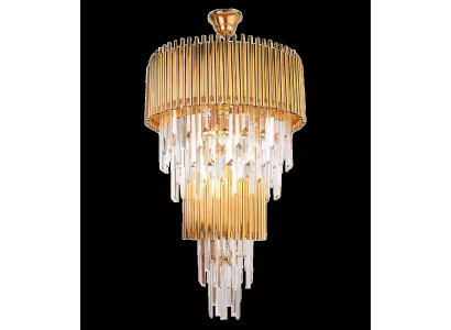 Luxus Kronleuchter Deckenleuchter Gold Deckenlampe Lüster Kristall XXL