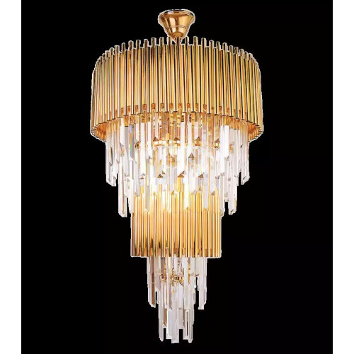 Luxus Kronleuchter Deckenleuchter Gold Deckenlampe Lüster Kristall XXL