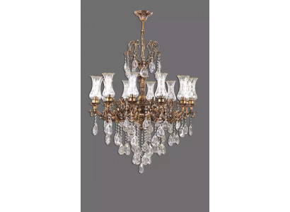 Deckenlampe Deckenleuchter Gold Kronleuchter Lüster Kristall Lampe Lampen