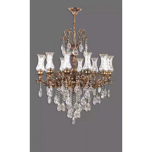 Deckenlampe Deckenleuchter Gold Kronleuchter Lüster Kristall Lampe Lampen