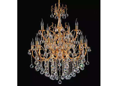 Deckenleuchter Luxus Kronleuchter Deckenlampe Lüster Gold Kristall 75x125