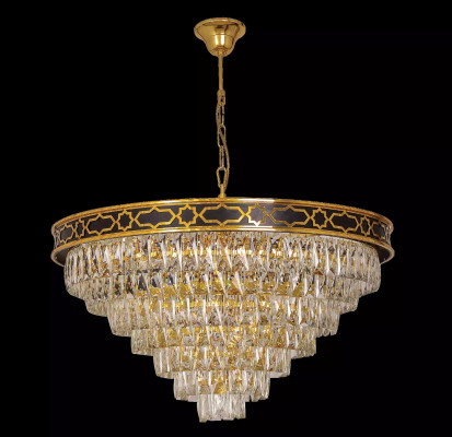 Deckenlampe Kronleuchter Runde Leuchte Lampe Gold Deckenleuchte Lampen