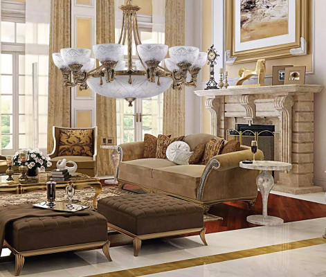 Kronleuchter Lüster Deckenlampe Deckenleuchter Lampe Glas Gold Grau