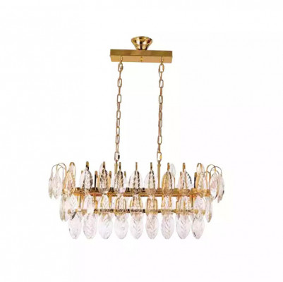 Luster Kronleuchter Deckenleuchter Luxus Gold Deckenlampe Kristall Leuchte