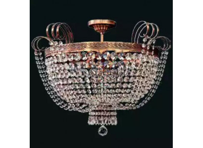 Luxus Deckenleuchter Lüster Kronleuchter Deckenlampe Gold Kristall Runde Lampe