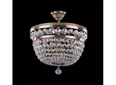 Deckenleuchter Luxus Lüster Deckenlampe Kronleuchter Gold Kristall Art